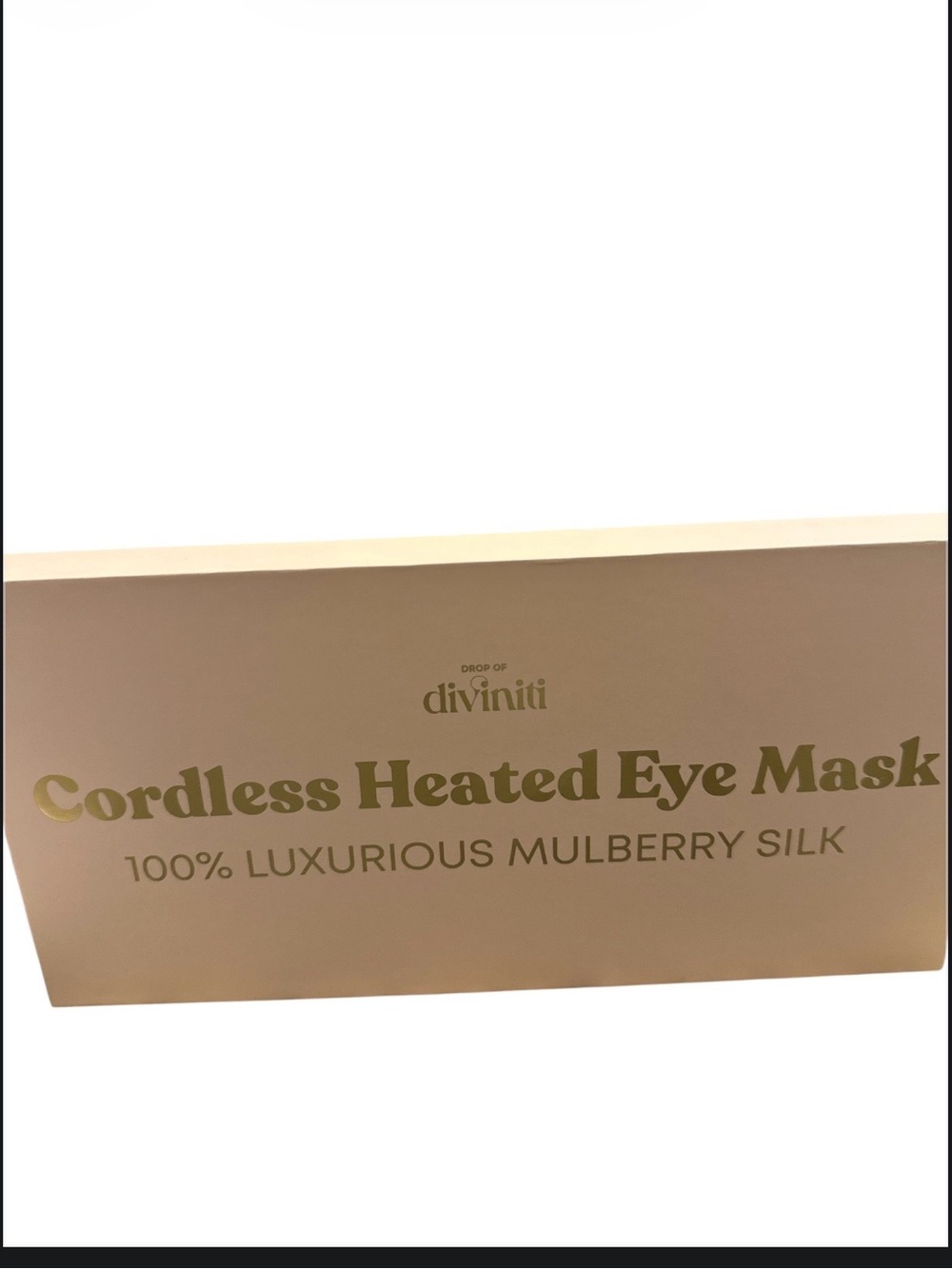 NIB! Cordless Heated Eye MaskMulberry Silk